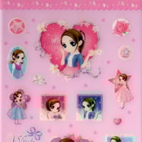Image 2 of Orange Story 'Character Decoration' Sticker Sheet (Pink)