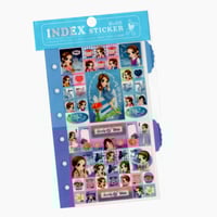 Image 1 of Orange Story 'Refill Index' Sticker Sheet (Blue)