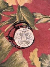 Image 2 of Round Tiki Face Pendant