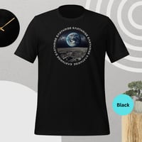Image 1 of Earthrise on Moon T-Shirt | Iconic View of Earth from the Moon