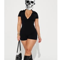 lowcut ribbed collar jumper