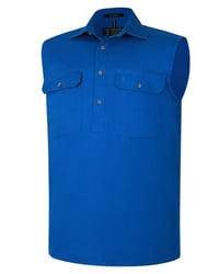 Image 1 of RM700CF Pilbara Men's Closed Front Sleeveless Shirt