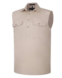 Image 5 of RM700CF Pilbara Men's Closed Front Sleeveless Shirt