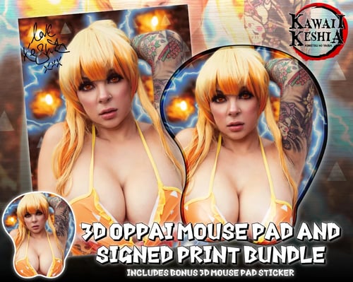Image of Official Kawaii Keshia Zenitsu 3D Oppai Wrist Support Mouse Pad - Mature