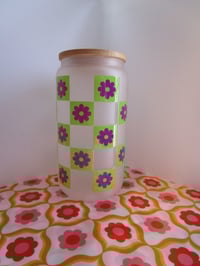 flower frosted cup