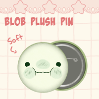 Blob Plush Pin