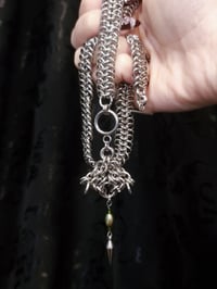 Image 4 of JADE MOTH TOGGLE Necklace