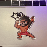 Image 1 of "Mr. Universe" LT Keychain, 2.5" Double Sided