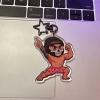 Image 2 of "Mr. Universe" LT Keychain, 2.5" Double Sided
