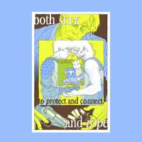 stick and rope riso print