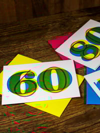 Image 7 of 60th birthday | letterpress card
