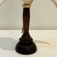Image 11 of Coquillage Harpago Chiragra sur socle en bois tourné style fin XIXe