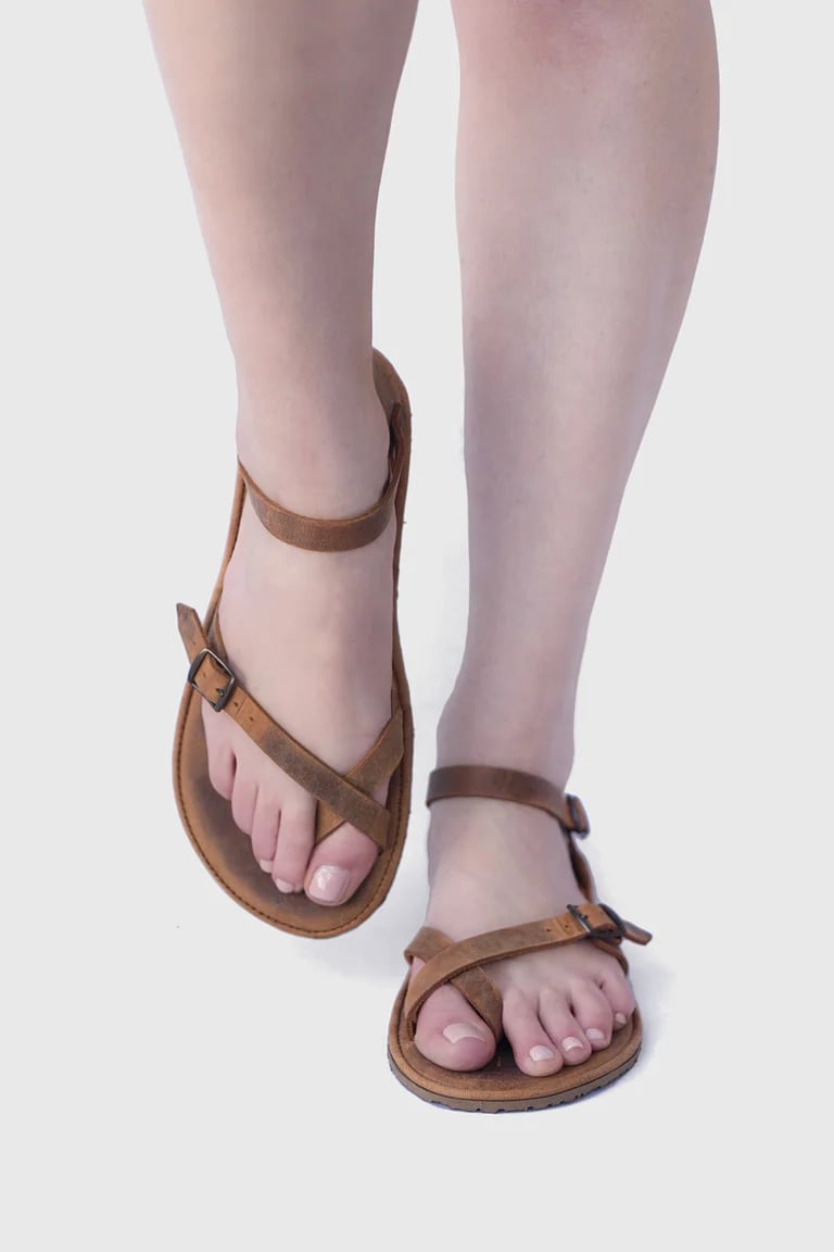 Image of Nova - Leather sandals in Brown - 39 EU - Ready to ship