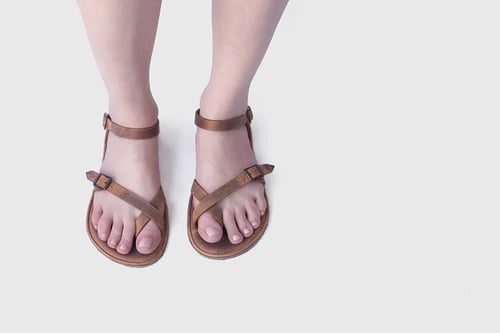 Image of Nova - Leather sandals in Brown - 39 EU - Ready to ship
