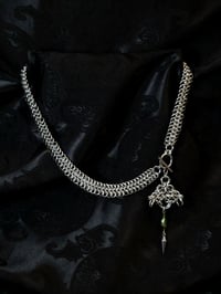 Image 1 of JADE MOTH TOGGLE Necklace