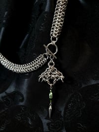 Image 2 of JADE MOTH TOGGLE Necklace
