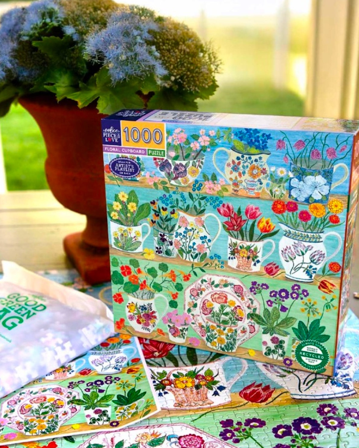 Image of Floral Cupboard 1000 Piece jigsaw puzzle PREORDER
