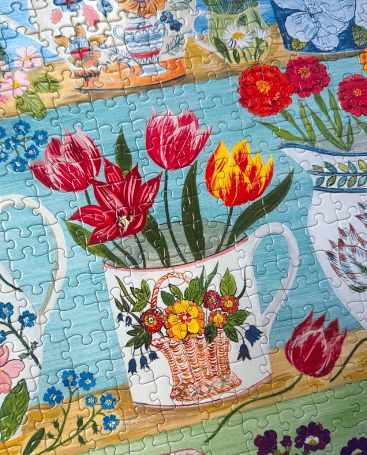 Image of Floral Cupboard 1000 Piece jigsaw puzzle PREORDER