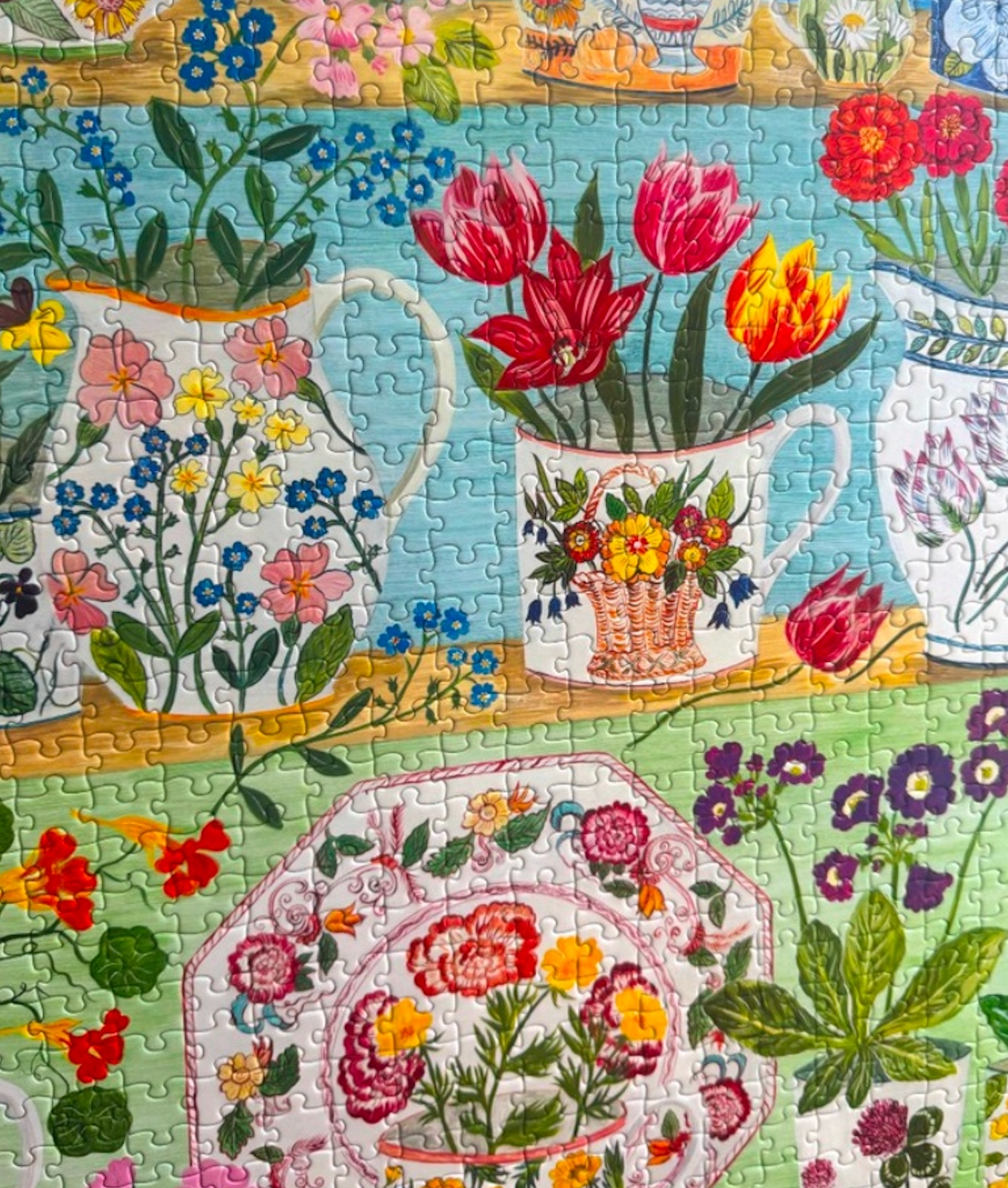 Image of Floral Cupboard 1000 Piece jigsaw puzzle PREORDER