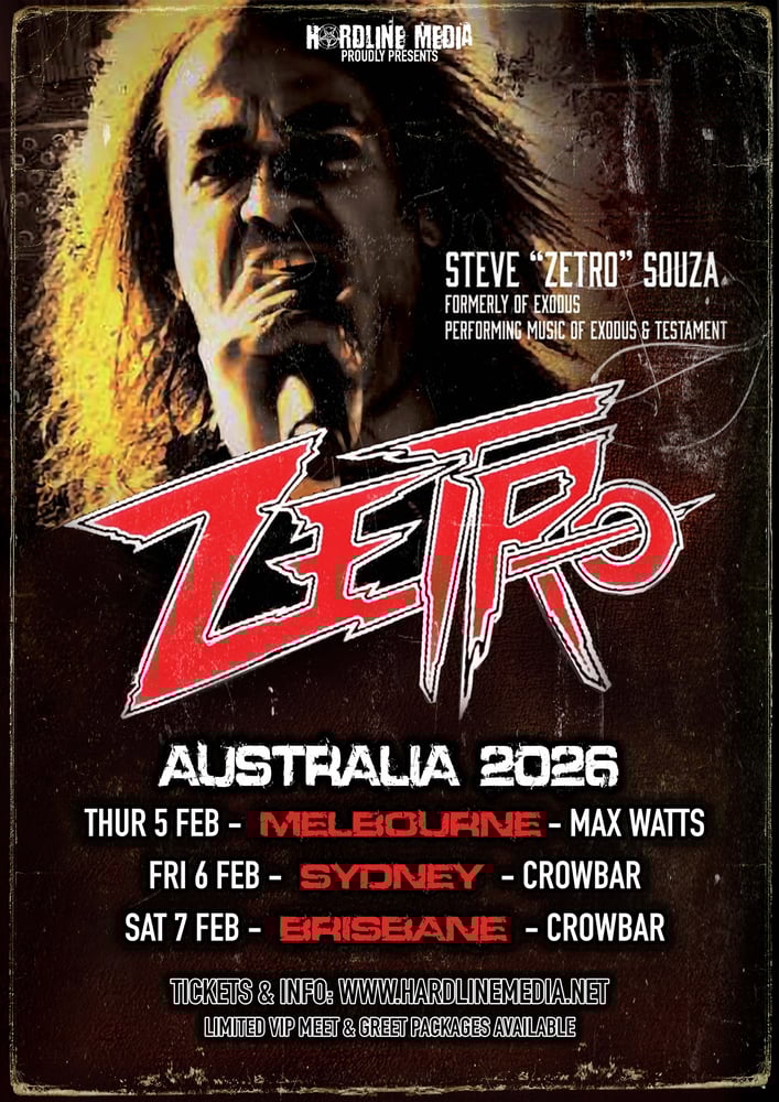 Image of STEVE "ZETRO" SOUSA - BRISBANE - CROWBAR - SAT 7TH FEB - VIP MEET N GREET PRESALE