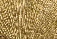 Image 3 of Golden Ginkgo Biloba Leaf on Paper Mache Wall Decor | Recycled Papier Wall Hanging Plate