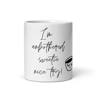 Image 1 of Unbothered white glossy mug