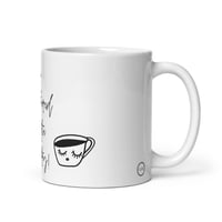 Image 3 of Unbothered white glossy mug