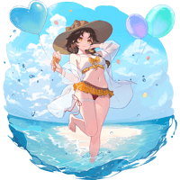 Image 2 of "Summer Splash" - Acrylic Standee