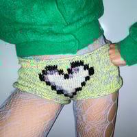 Image 4 of pixel heart shorts