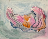 Image 1 of 2 Small Oceany Shell Paintings