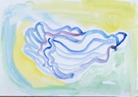 Image 2 of 2 Small Oceany Shell Paintings
