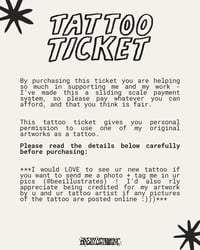 Image 2 of 🎟️ TATTOO TICKET 🎟️ 