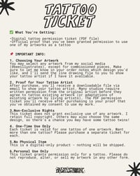 Image 3 of 🎟️ TATTOO TICKET 🎟️ 