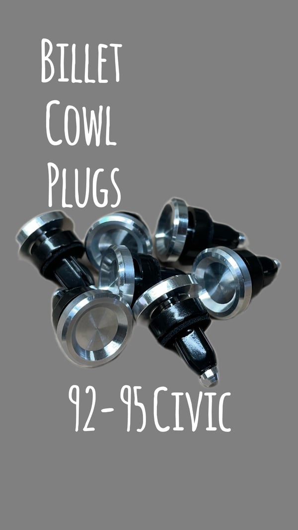 Image of 92-95 Honda Civic Billet Cowl Plugs