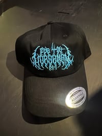 Black Metal Logo Hat (Ice Blue) 