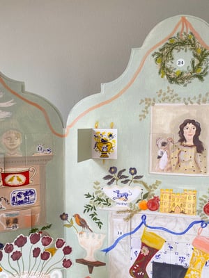Image of Pre-order* Festive Dutch Gable Advent Calendar