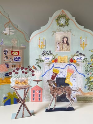 Image of Pre-order* Festive Dutch Gable Advent Calendar
