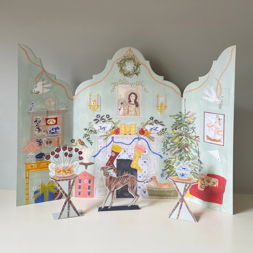 Image of Festive Dutch Gable Advent Calendar