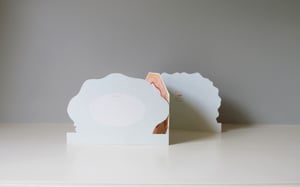 Image of Die-Cut Paper Romantic Platter Concertina Greeting Card