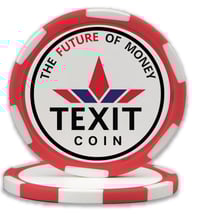 Image 1 of 50 Texit Coin Poker Chips