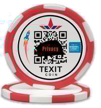 Image 2 of 50 Texit Coin Poker Chips