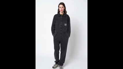 Image of 3-Mono Denim zip‑up 