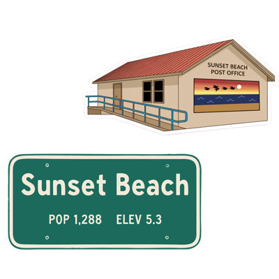 Image of Sunset Beach Keychains