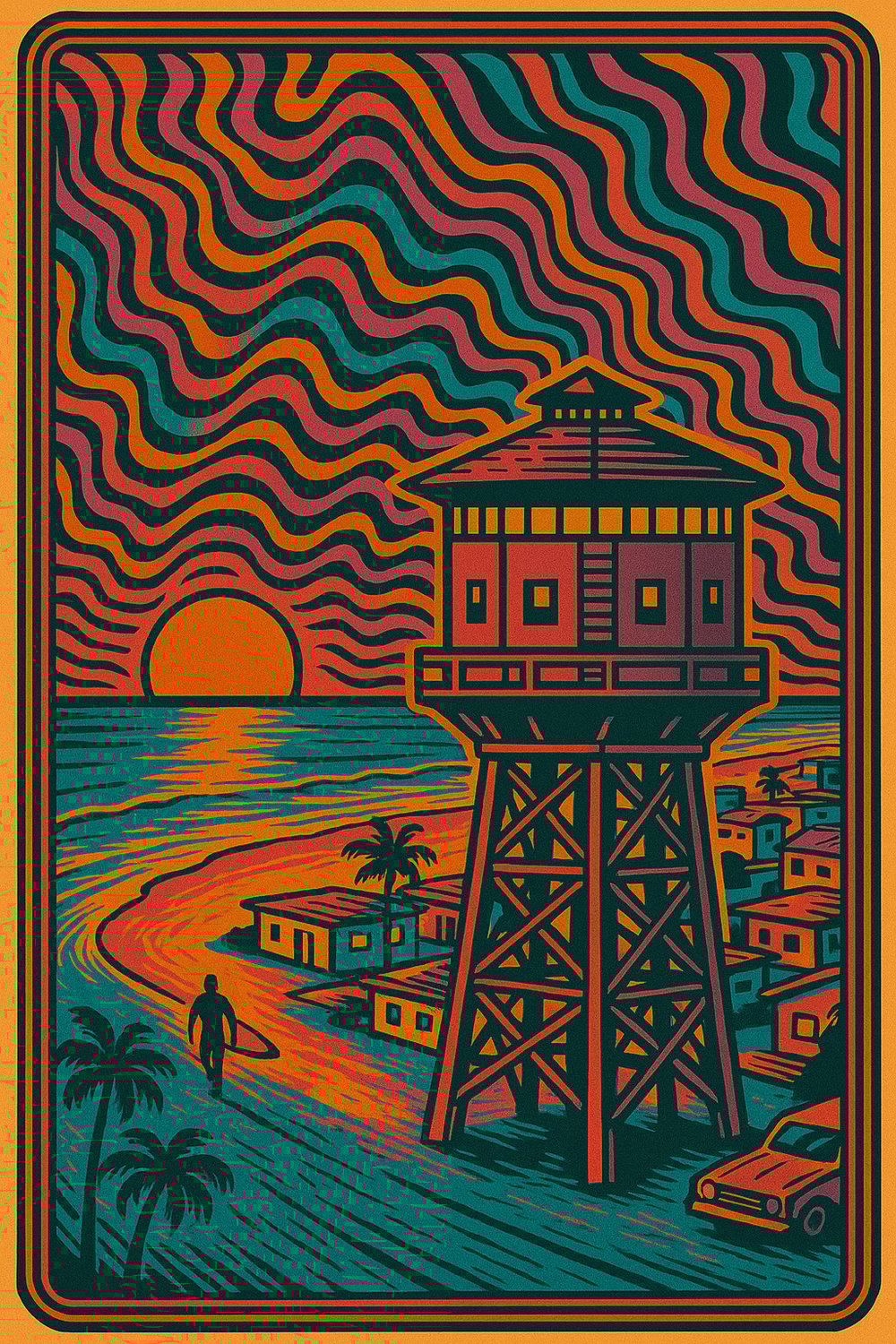 Image of Water Tower Print
