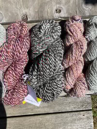 Image 3 of Handspun Wool and English Angora Rabbit Fiber Yarn