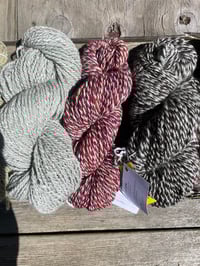 Image 3 of Handspun BFL, English Angora, and Blended Wool Yarn
