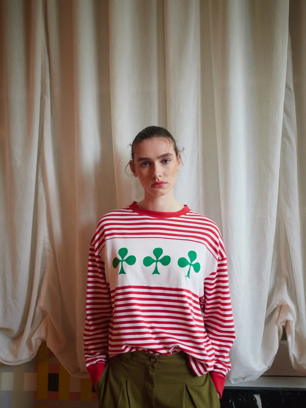 Image of 1-Camiseta rayas SHAMROCK