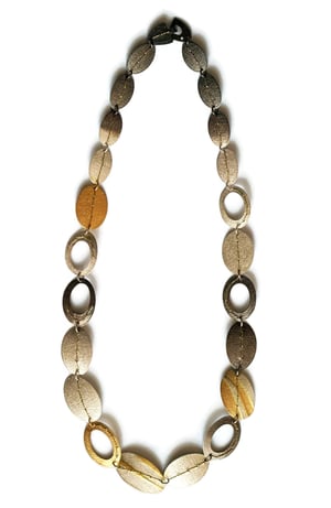 Image of One-of-a-kind Sewn Up multi disc necklace