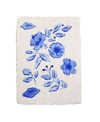 blue flower sketches