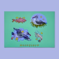 Image 1 of albatross sticker sheet